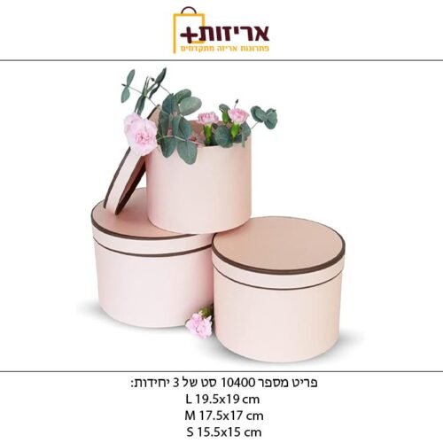 קופסת שלישייה עגול חדש מכסה קנט