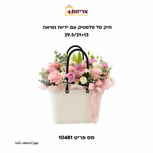 דף הבית - אריזות פלוס תיק סל פלסטיק עם ידיות נשיאה